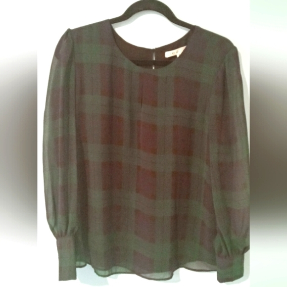 cleo Tops - Cleo blouse black and green